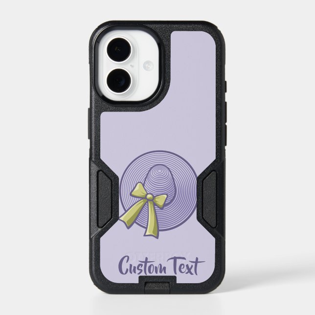 Wide Brimmed Hat Lilac Otterbox iPhone Case (Back)