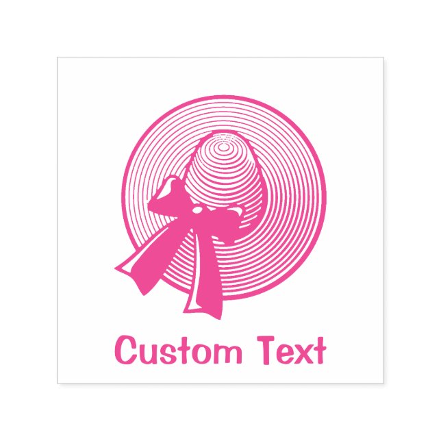 Wide Brimmed Hat Self-inking Stamp (Design)