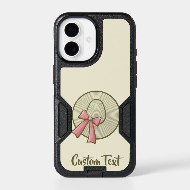 Wide Brimmed Hat Yellow Otterbox iPhone Case (Back)