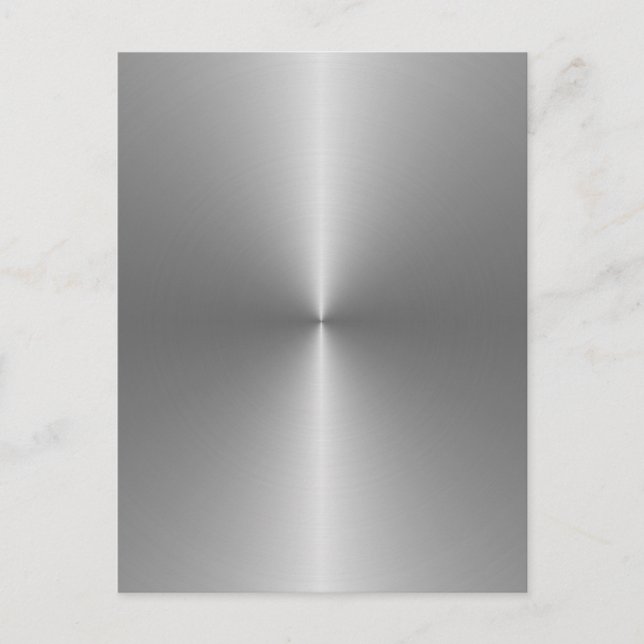 wide circular steel postcard (Front)