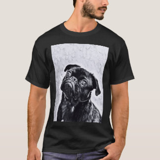 Wide Eye Pug - Van Gogh Art Style T-Shirt