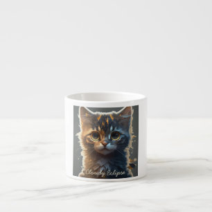 Wide Eye Tortoiseshell Kitten Specialty Mug