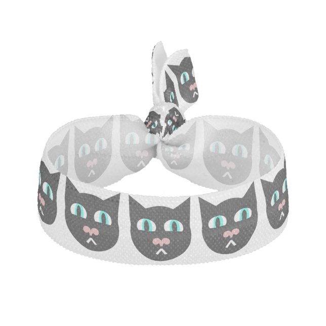 Wide Eyed Kitty-Cat Hairtie (Front)