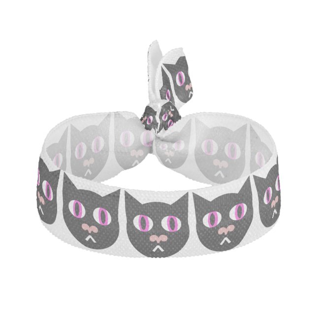 Wide Eyed Kitty-Cat Hairtie (Front)