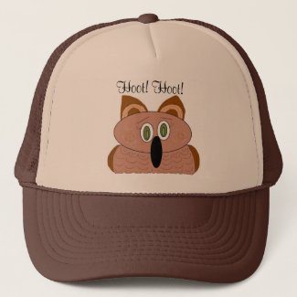 Wide Eyed Owl Trucker Hat