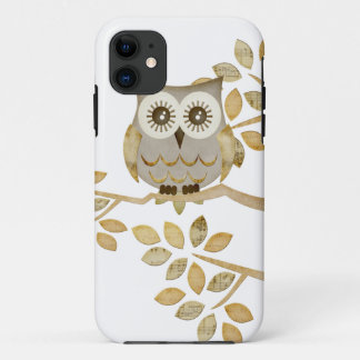 Wide Eyes Owl in Tree Case