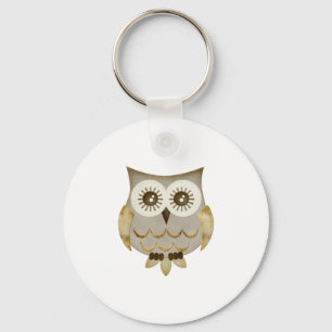 Wide Eyes Owl Keychain