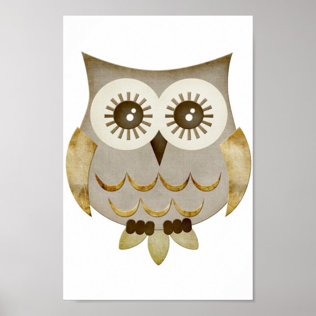 Wide Eyes Owl Poster (Front)
