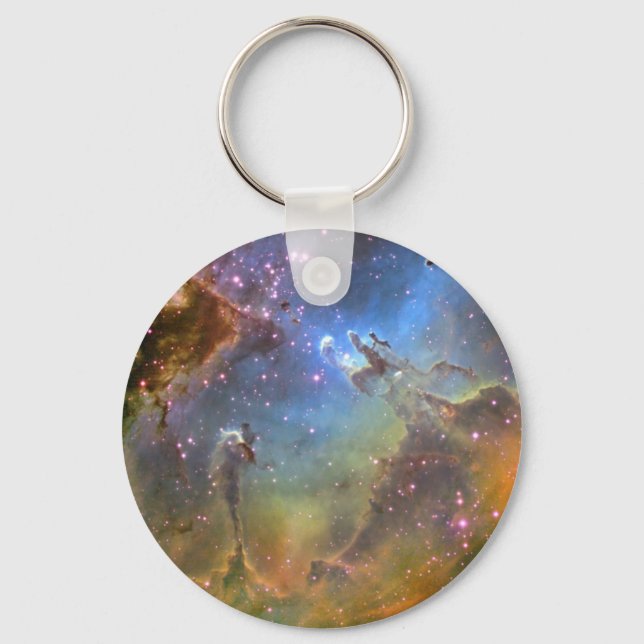 Wide-Field Image of the Eagle Nebula Keychain (Front)