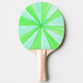 Wide Geometric Spokes Green Blue Ping Pong Paddles