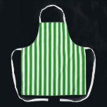 Wide Green White Stripes Apron<br><div class="desc">Size: All-Over Print Apron, Medium 26"x30" Whether you are cooking at home, hosting a summer BBQ, or creating arts & crafts- do so in style with our fully customizable aprons! Made of a top quality polyester, our fully sublimation designs will definitely make a great impression on your guests. Available in...</div>