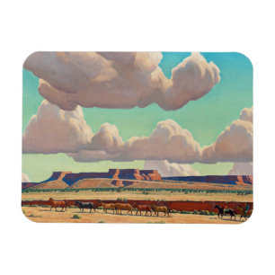 Wide Lands of the Navajo by Maynard Dixon Magnet