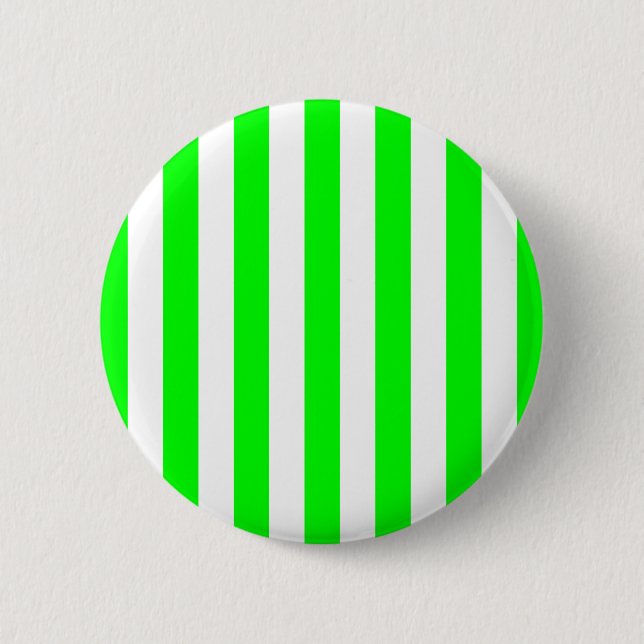 Wide Lime Stripes Button (Front)