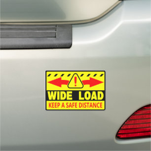 Wide Load sticker decal truck vehicle caution 