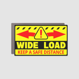 Wide Load sticker decal truck vehicle caution