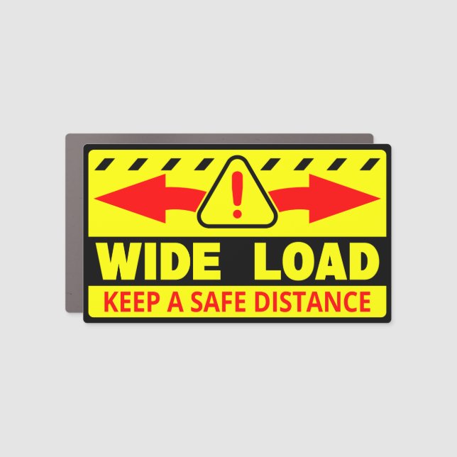Wide Load sticker decal truck vehicle caution (Front)