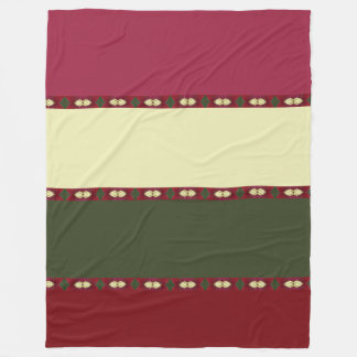 Wide Modern Stripe Fleece Blanket