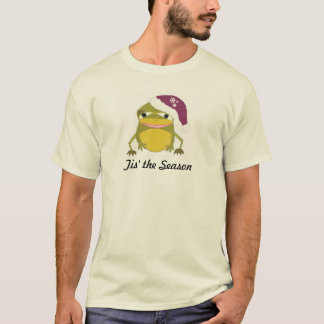Wide Mouth Frog in a Festive Hat T-Shirt