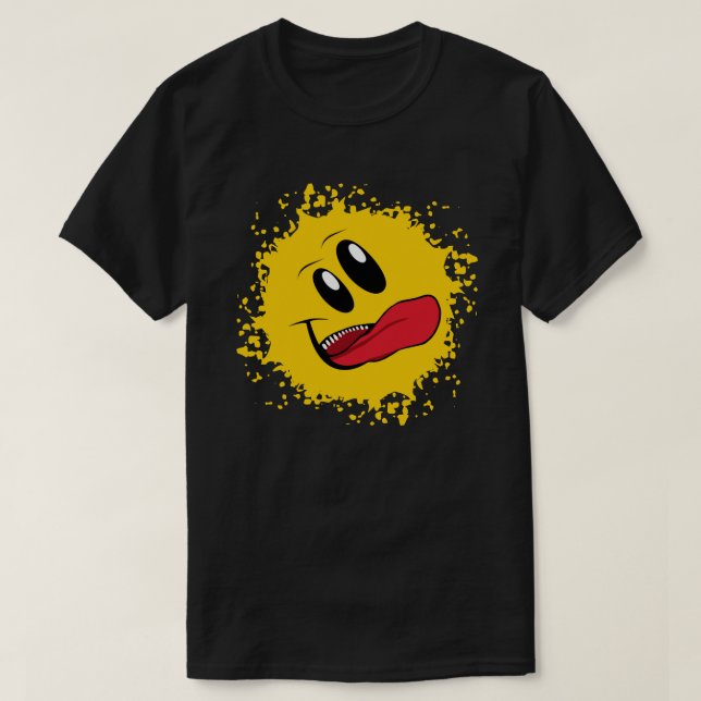 Wide Mouth Happy Face T-Shirt (Design Front)