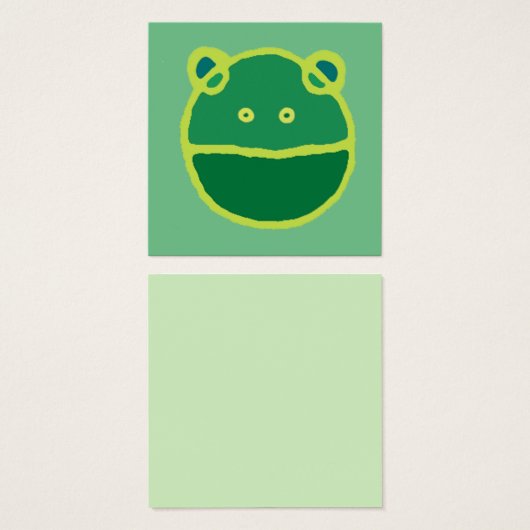 wide mouthed frog face (Front & Back)