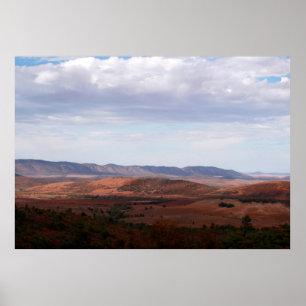 Wide open space of the Australian outback Poster