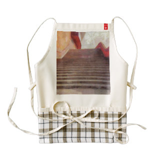 Wide open stairs zazzle HEART apron