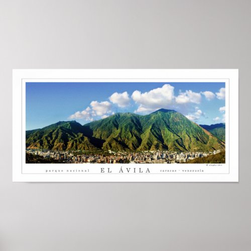 Wide panoramic poster of El vila National Park _