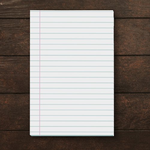 Wide Ruled Notebook Sticky Notes