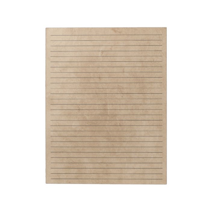 Wide Ruled Paper Tan Vintage Paper Background Notepad Zazzle Com