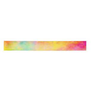 Wide Satin Ribbon, 2 Yard Spool Rainbow Colors Ribbon