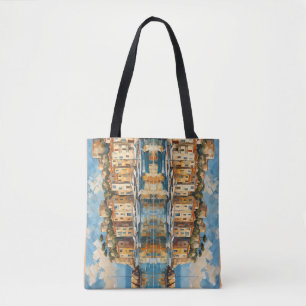 Wide Seascape Mediterranean Ancient Harbour Tote Bag
