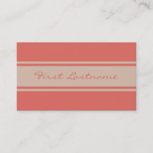 Wide Stripes custom business cards