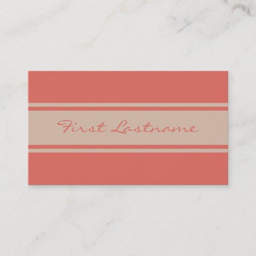 Wide Stripes custom business cards