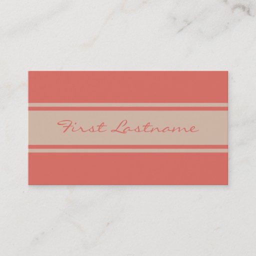 Customizable Wide Stripes custom business cards