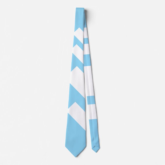 Wide Stripes Diagonal Light Blue   Neck Tie (Front)