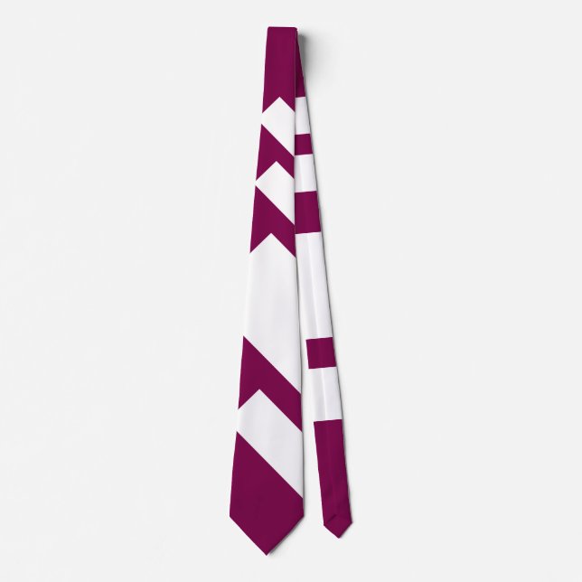 Wide Stripes Diagonal Plum  Neck Tie (Front)