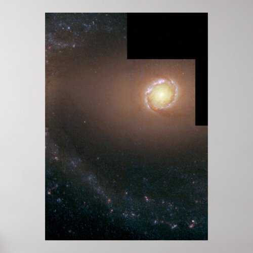 Wide view of Barred Spiral Galaxy NGC 1512 Poster
