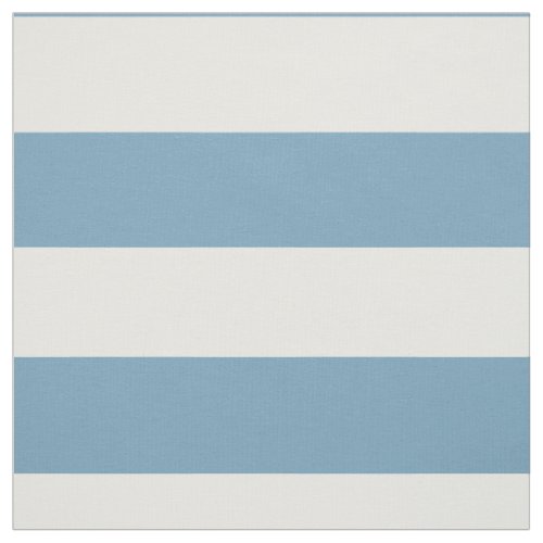 Wide White Stripes on Carolina Blue Fabric