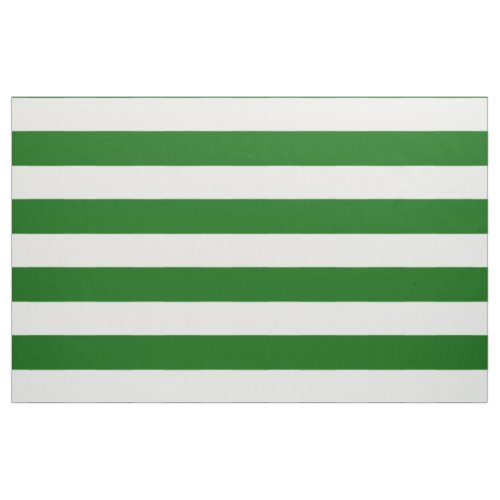 Wide White Stripes on School Days Green Fabric