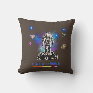wide world throw pillow