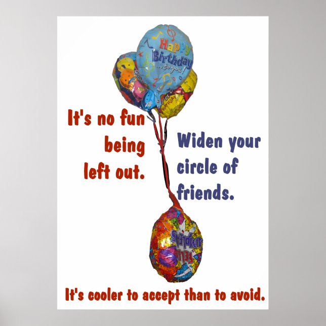 Widen Your Circle of Friends Poster (Front)