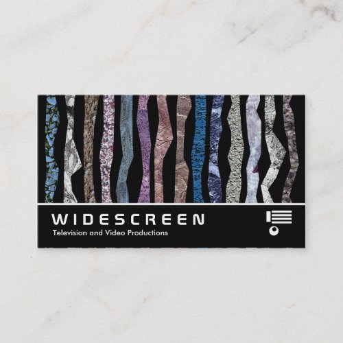 Widescreen 0425 - Mineral Stripes Business Card Templates