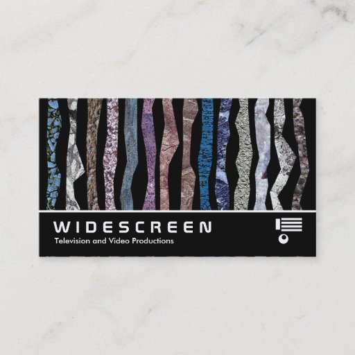Customizable Widescreen 0425 - Mineral Stripes Business Card Templates