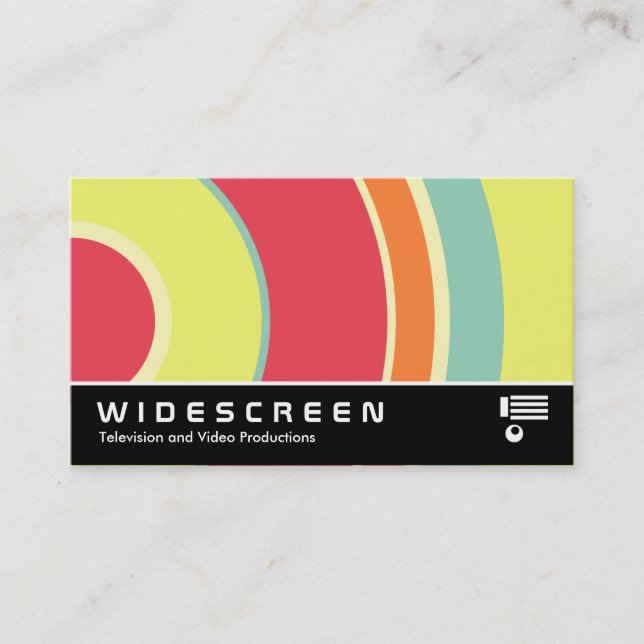 Widescreen 0427 - Colorful  Circle 01 Business Card (Front)