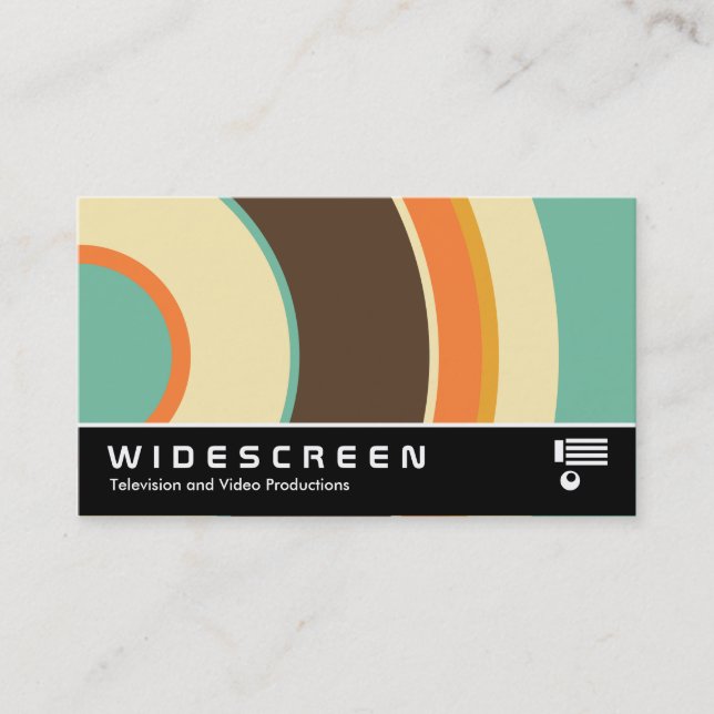 Widescreen 0428 - Colorful  Circle 02 Business Card (Front)