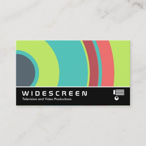 Customizable Widescreen 0430 - Colorful  Circle 04 Business Card Templates