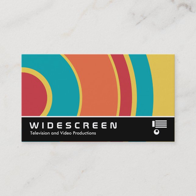 Widescreen 0431 - Colorful  Circle 05 Business Card (Front)
