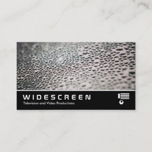 Widescreen 0487 - Water Droplets on Glass 02 Business Card