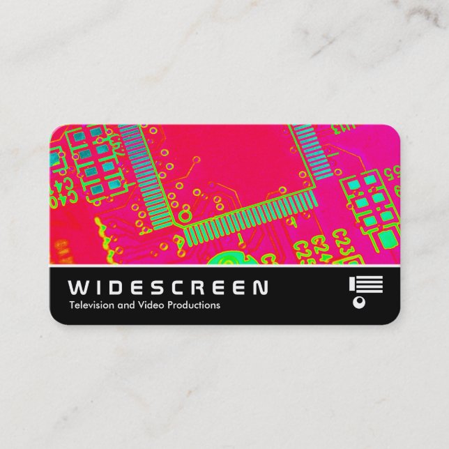 Widescreen 0538 - Abstract Circuitry Business Card (Front)