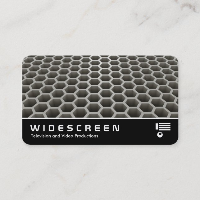 Widescreen 0542 - Honeycomb Perspective Warm Business Card (Front)